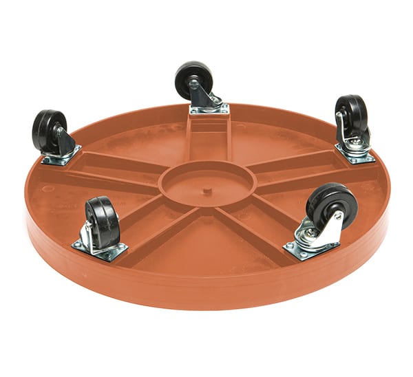 DeVault 16 in Plant Dolly Caddy Terra Cotta