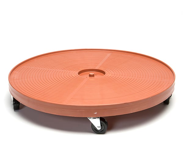 DeVault 24 in Plant Dolly Caddy Terra Cotta