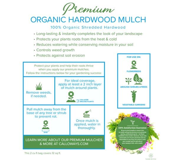 calloway's premium organic hardwood mulch