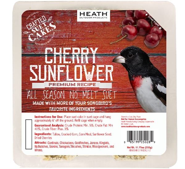 Heath® Crafted Suet Cakes Cherry Sunflower