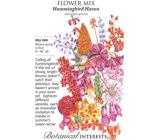 Hummingbird Haven Flower Mix Seeds