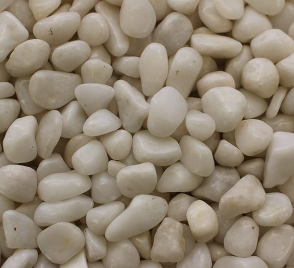 Exotic Pebbles & Glass Décor Pebbles Snow White Gravel