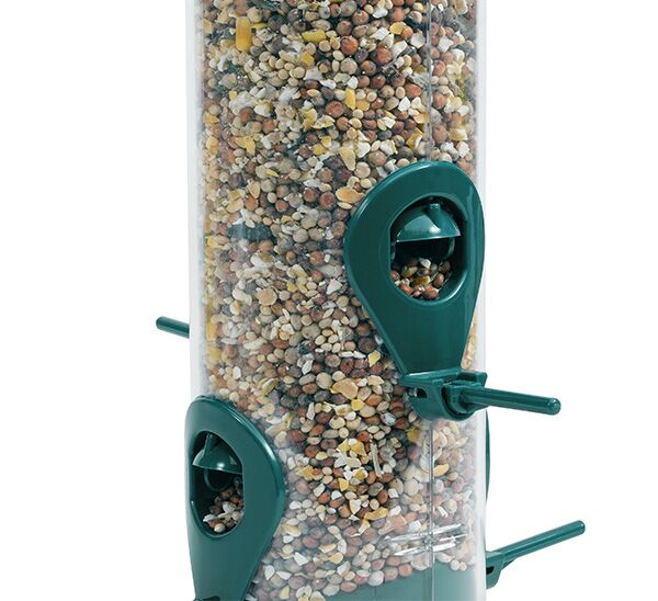 Perky-Pet® Green 2-In-1 Tube Bird Feeder