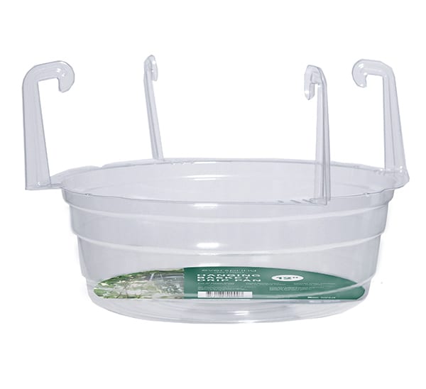 hanging basket clear plastic saucer