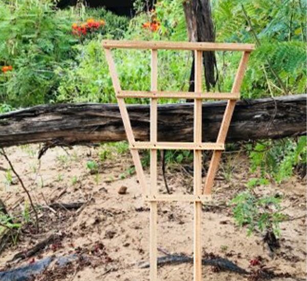 24in Cedar Trellis Double Leg