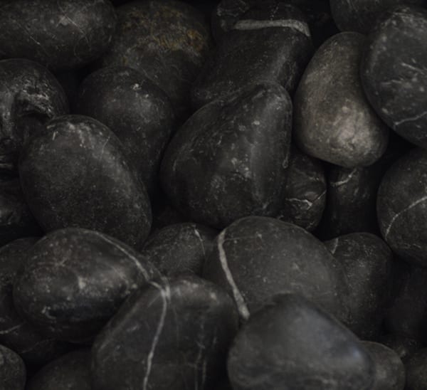 pedicmar landscaping rocks black medium