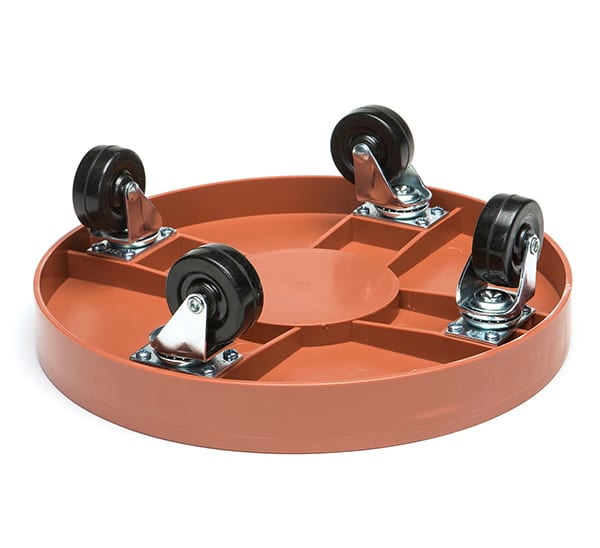 DeVault 12 in Plant Dolly Caddy Terra Cotta