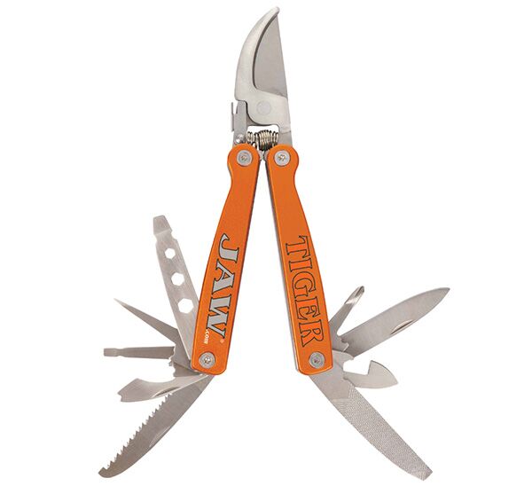 TIGER JAW P10 Multi 10-in-1 Tool Pocket Hand Pruner with Sheath