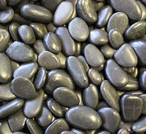Exotic Pebbles & Glass Décor Pebbles Polished Black Gravel