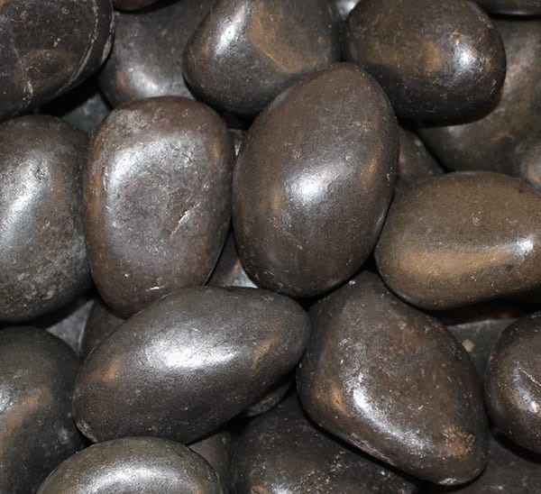 Exotic Pebbles & Glass Décor Pebbles Polished Black
