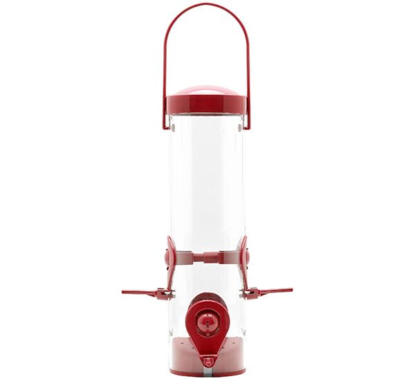 Perky-Pet® Red 2-In-1 Tube Bird Feeder