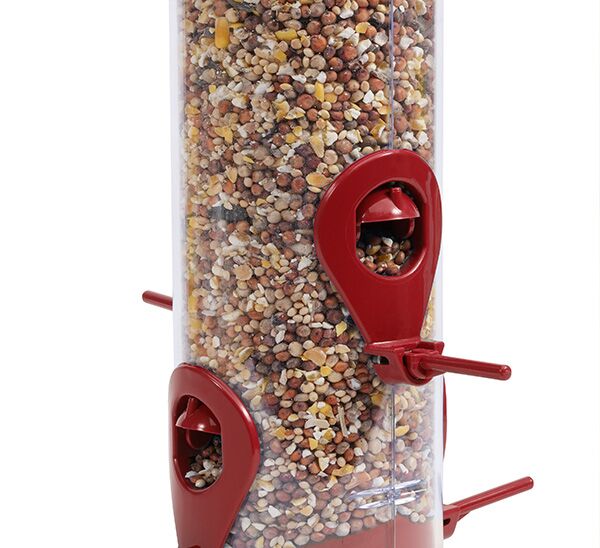 Perky-Pet® Red 2-In-1 Tube Bird Feeder
